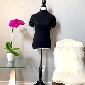 Anne Klien Pleated Sleeve Top